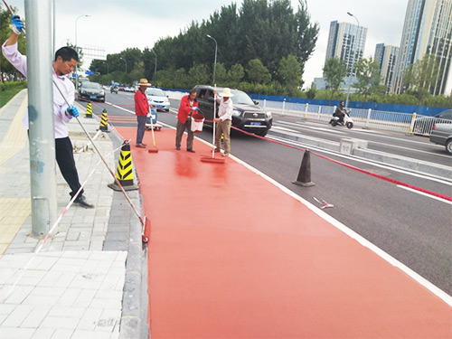 美邦彩色慢行道，為龍湖時代添光彩