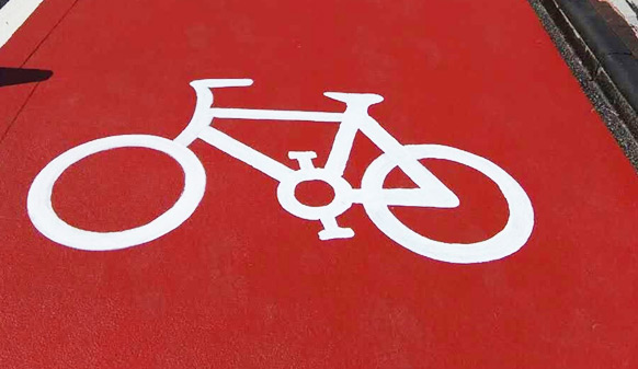 美邦彩色慢行道，為龍湖時(shí)代添光彩