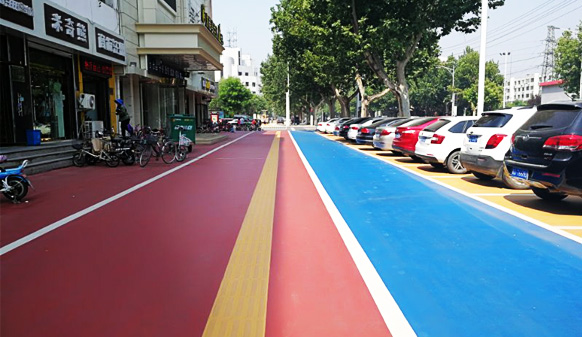 正定彩色路面優(yōu)雅亮相，瀝路力讓路面更美麗
