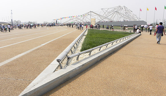 青島世界園藝博覽會(huì)透水路面工程，美邦用事實(shí)證明：沒(méi)有最好，只有更好