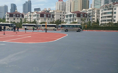 美邦瀝路力彩色防滑路面，進(jìn)駐亞洲最好奧運(yùn)場(chǎng)館-青島奧帆中心