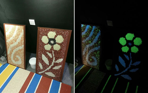 夜光路面-簡便施工