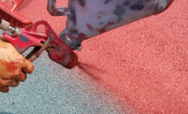 透水瀝青噴涂水性彩色耐磨層