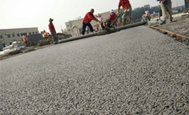 露骨料透水混凝土基層