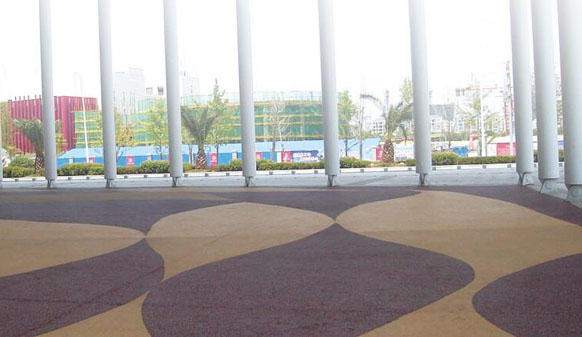 美邦透水路面落地江西省吉安市文化藝術(shù)中心